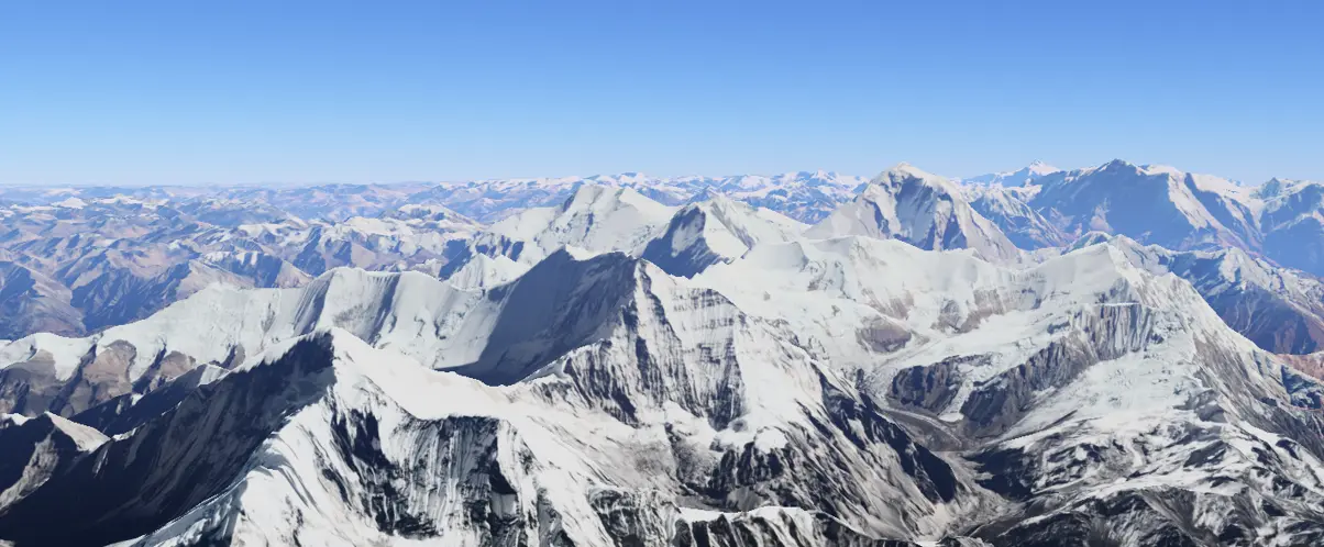 Himalaya. Foto: Google Earth