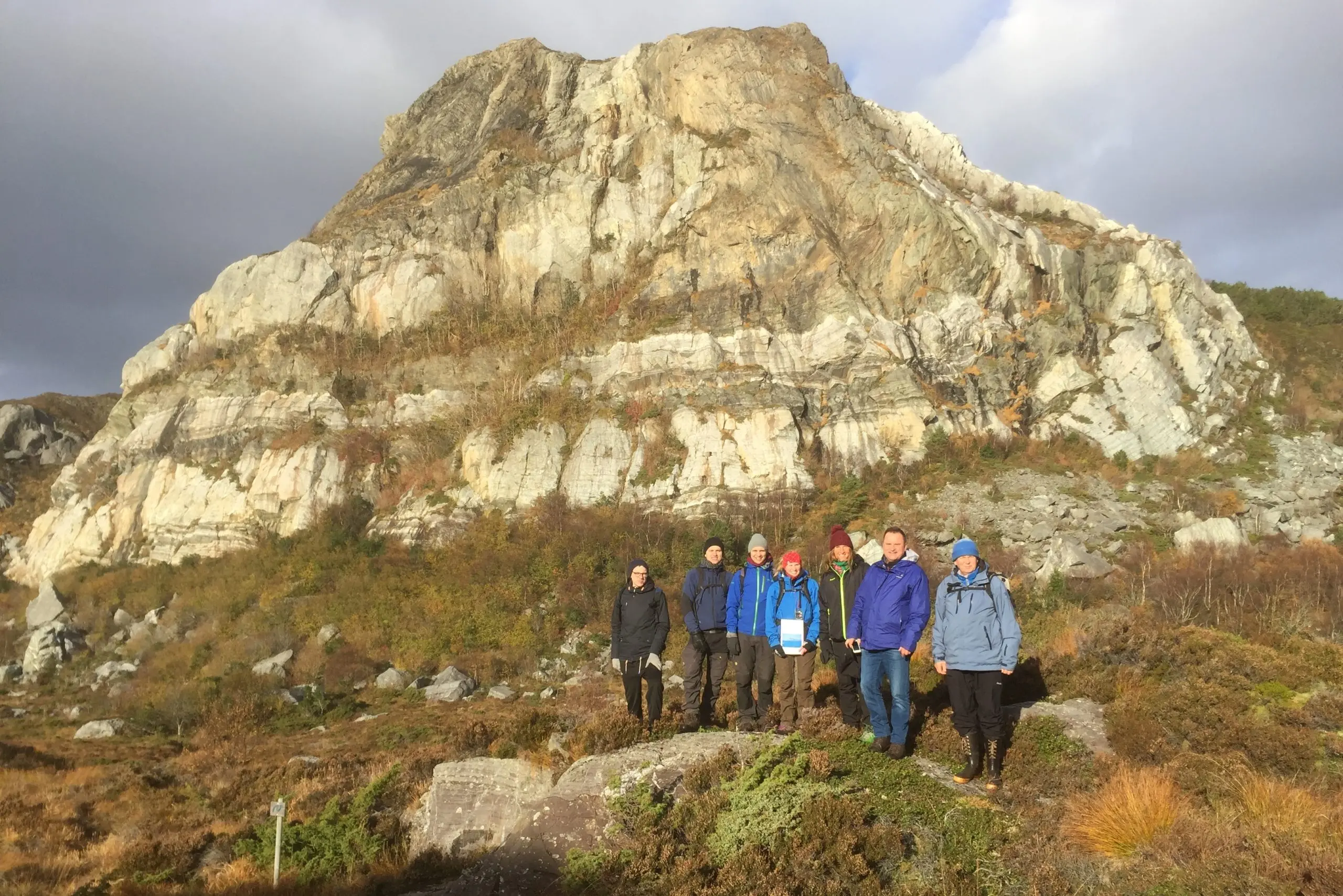Sunnfjord Geo Center på ekskursjon. Foto: Atle Nesj